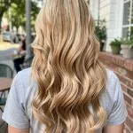 Beach Blonde With Strawberry Highlights