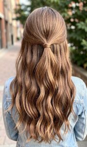 long half up half down