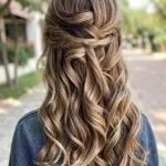 Messy Half Up Half Down