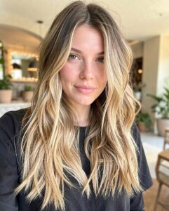 shadow roots sandy hair