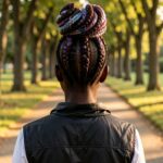 35 Natural Hairstyles For Blac Little Color Extension Feed In Braids 31