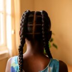 35 Natural Hairstyles For Blac Little Girls Feed In Boxer Braids 38