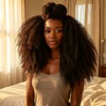 Crochet Braids Hairstyles Big Half Up Bun Crochet 24