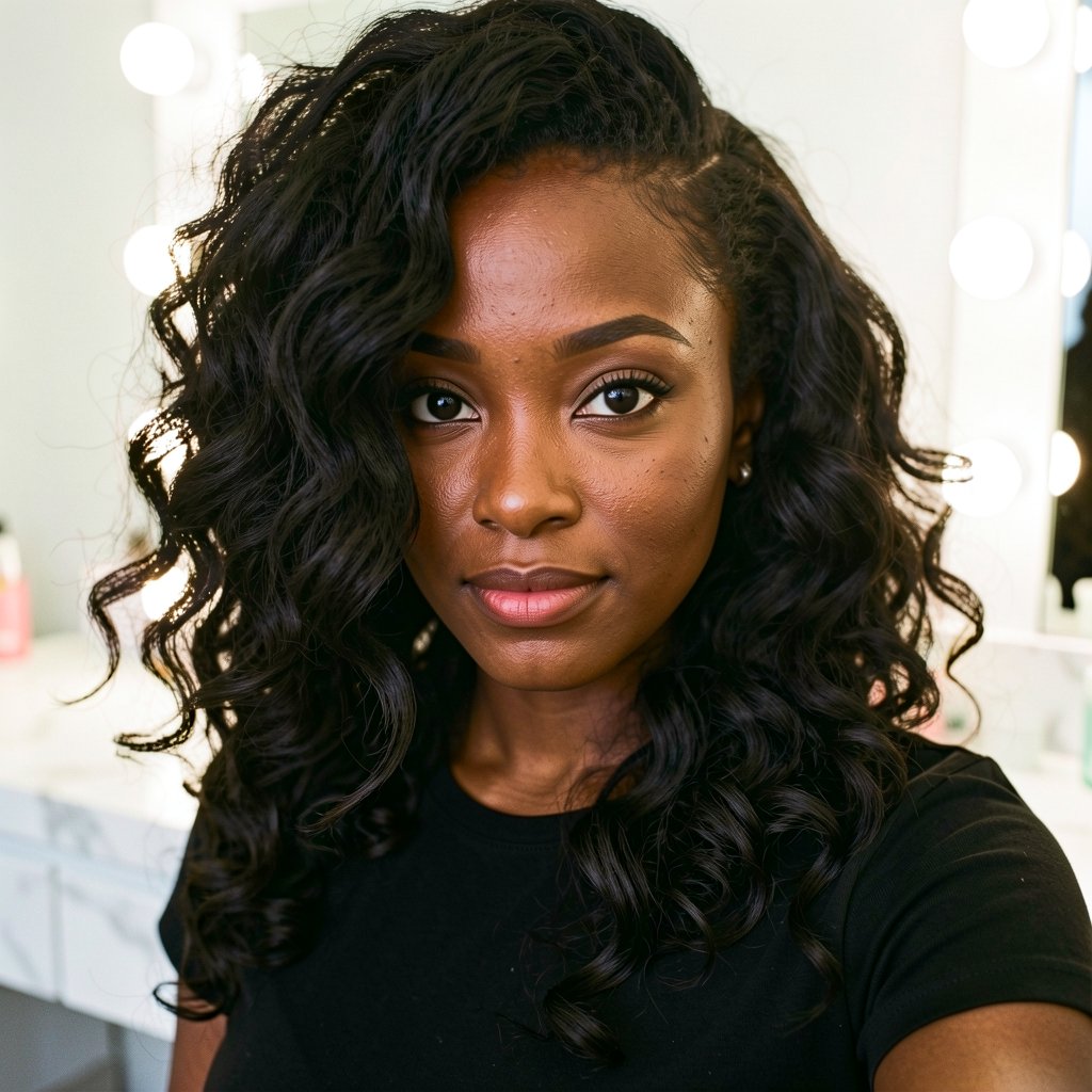 Big Wavy Curls Crotchet with freetress crochet hair