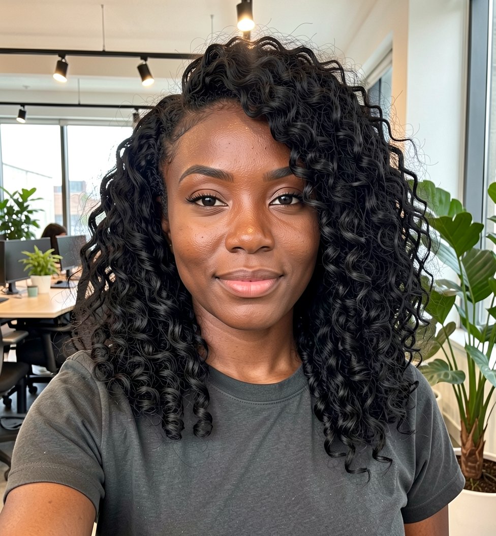 Braided Side Curls Freetress Crochet Hair