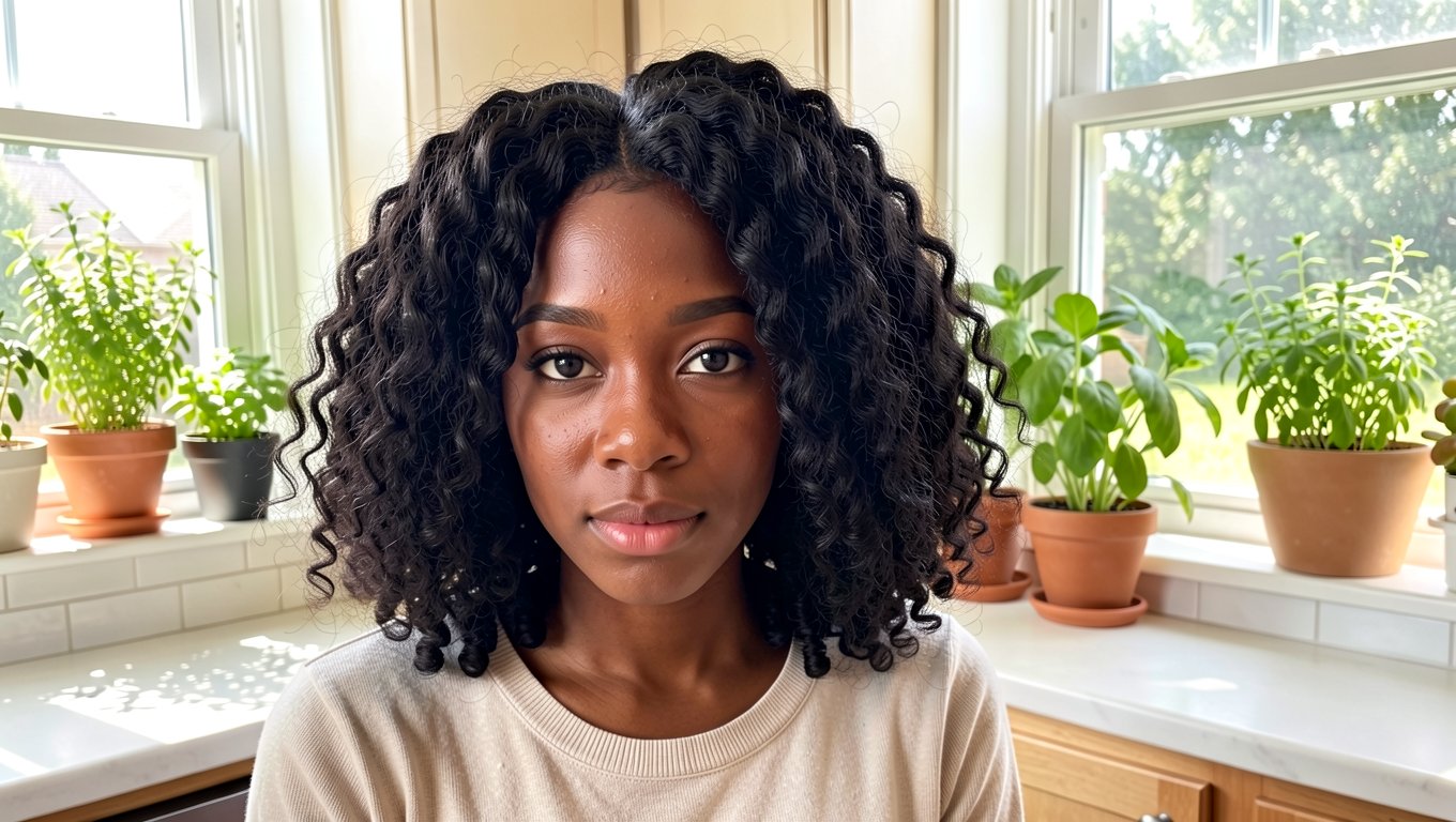 Brushed-Out Waves Crotchet weave