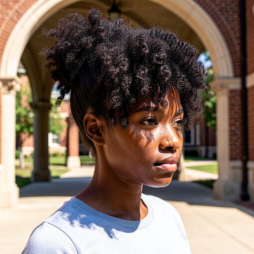 Pineapple Afro Crochet Braids With Marley Hair