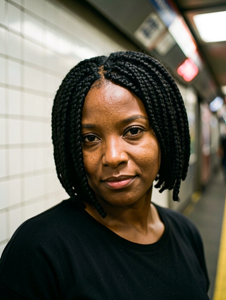 Short box braids crochet