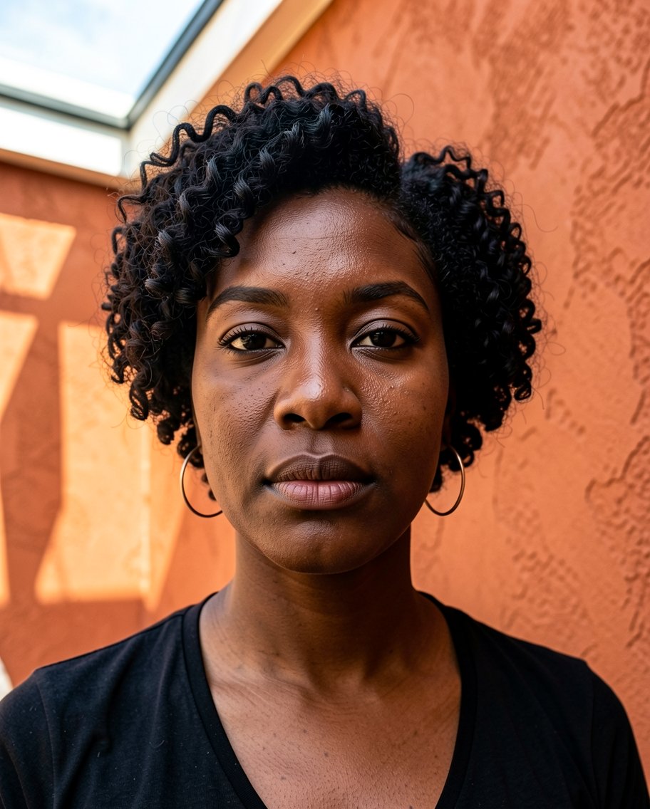 Short Crochet Braids Tapered cut