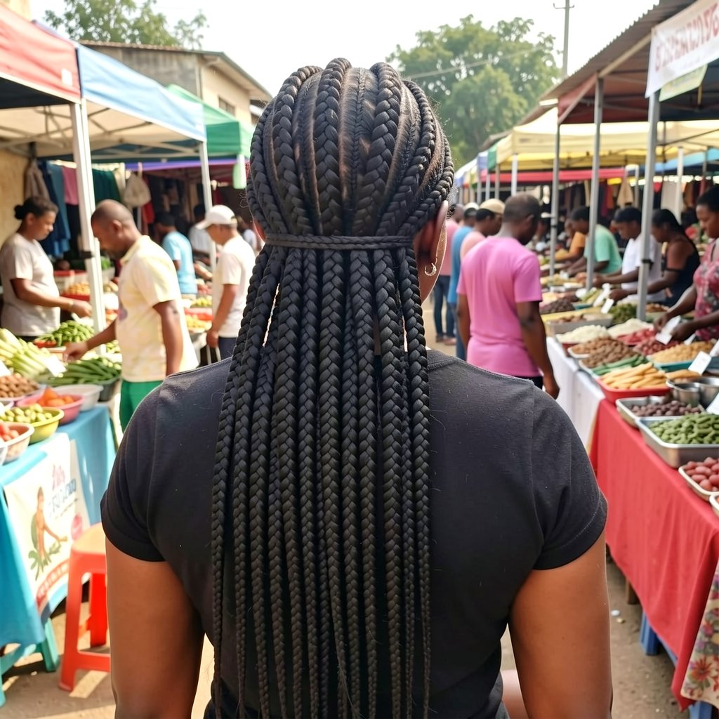 Box Braids Inspired by Iverson Braids