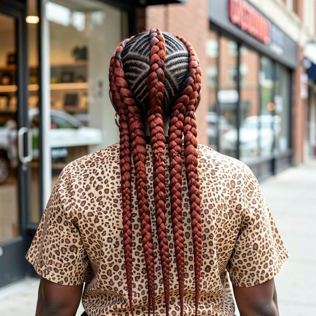 Copper Red Iverson Braids