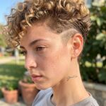Lesbian Haircuts Shaved Sides And Curls Lesbian Haircut 27