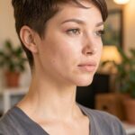 Lesbian Haircuts Side Parted Taper Cut 16