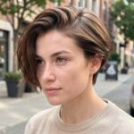 Lesbian Haircuts Side Swept Long Taper Cut 08 2