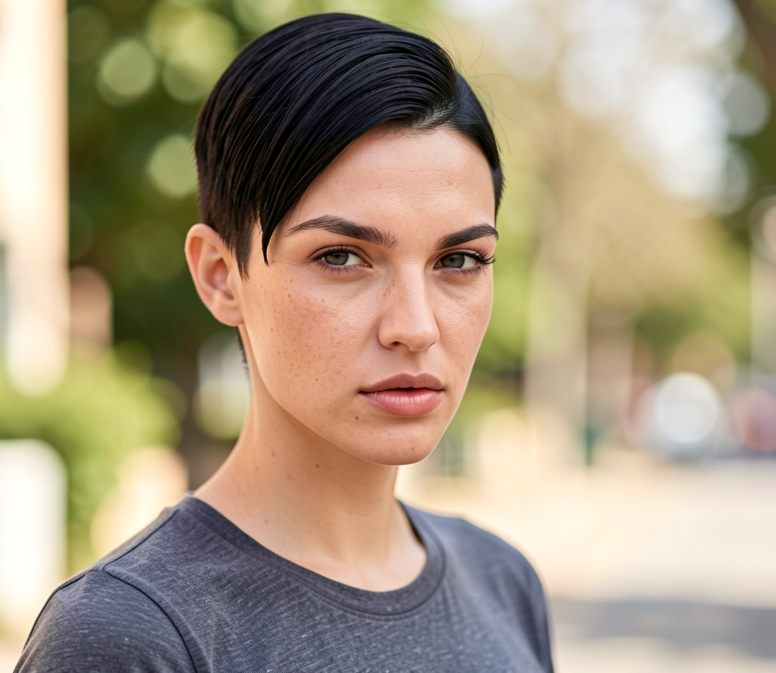 Penteado Liso para Trás