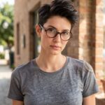 Lesbian Haircuts Tousled Taper Cut 05