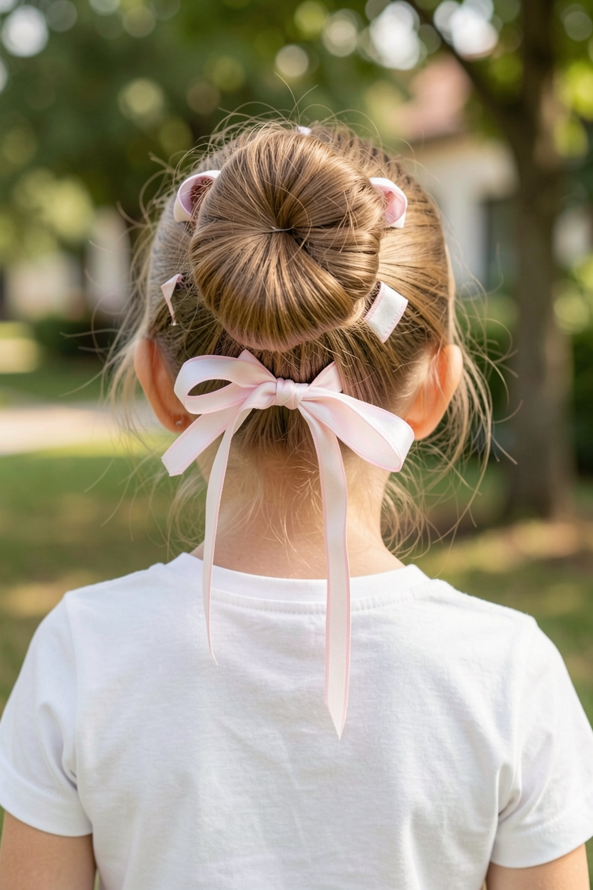 Braided Bun with Face-Framing Tendrils