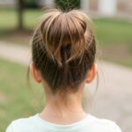 Little Girl Updos Messy Bun Upside Down Braid 10