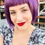 Pageboy Haircut For Women Cute Purple Pageboy With Short Bangs 18 3