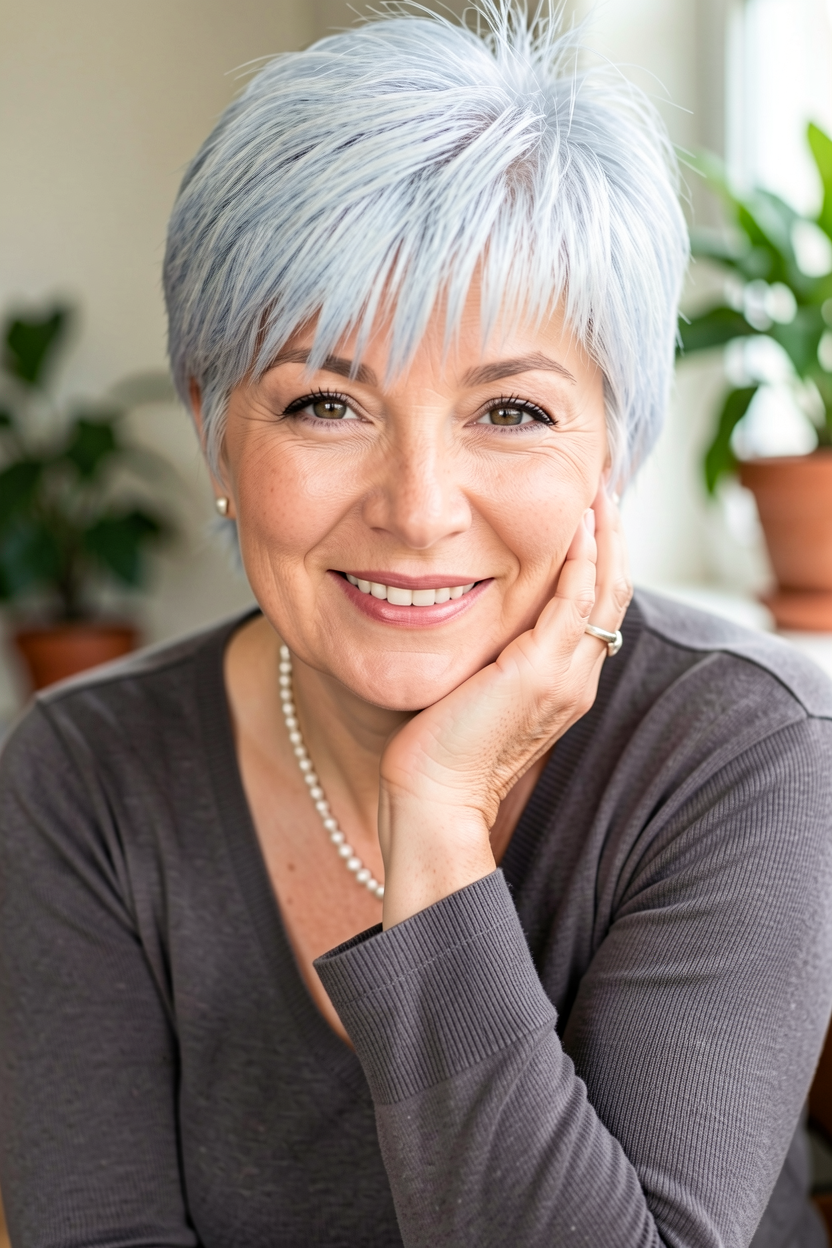 Pixie con Flequillo Asimétrico