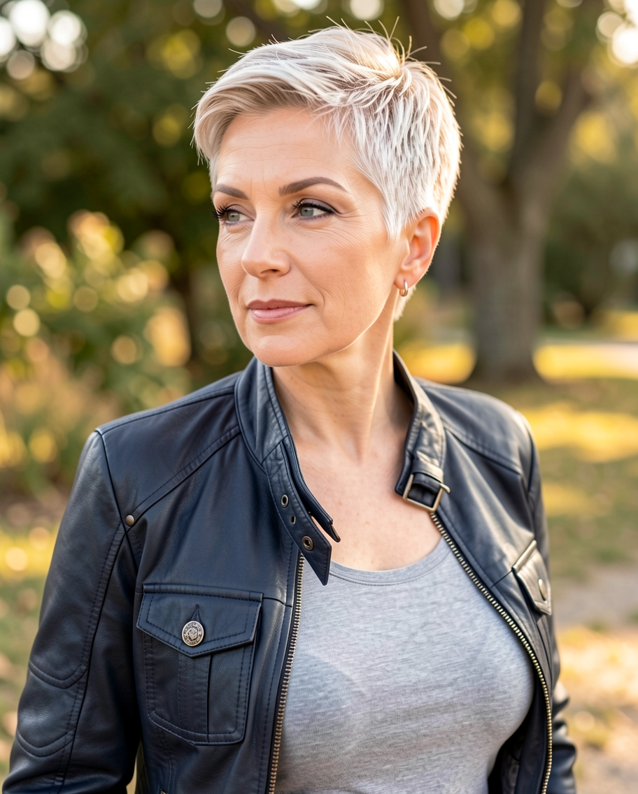 Pixie Peinado de Lado