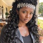 Quinceanera Hairstyles Bouncy Curls Half Up Quinceanera Hairsty 33
