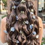 Quinceanera Hairstyles Floral Half Up Quinceanera Hairstyle 37