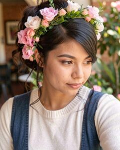 quinceanera-hairstyles-flower-crown-chic-11