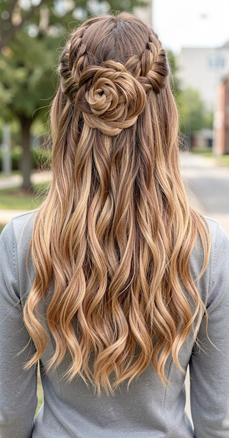 Tranças de Floração Festa de Quinze Anos