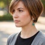 Short Layered Haircuts Smooth Bob 17