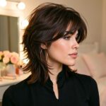 Short Layered Haircuts Textured Shag With Fringe 10