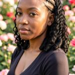 Stitch Braids Half Up Half Down Braids 30