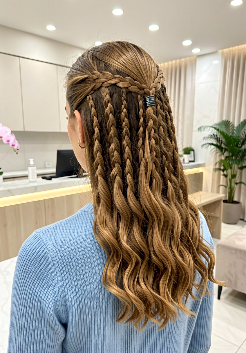 Queue de Cheval Tressée de Bataille