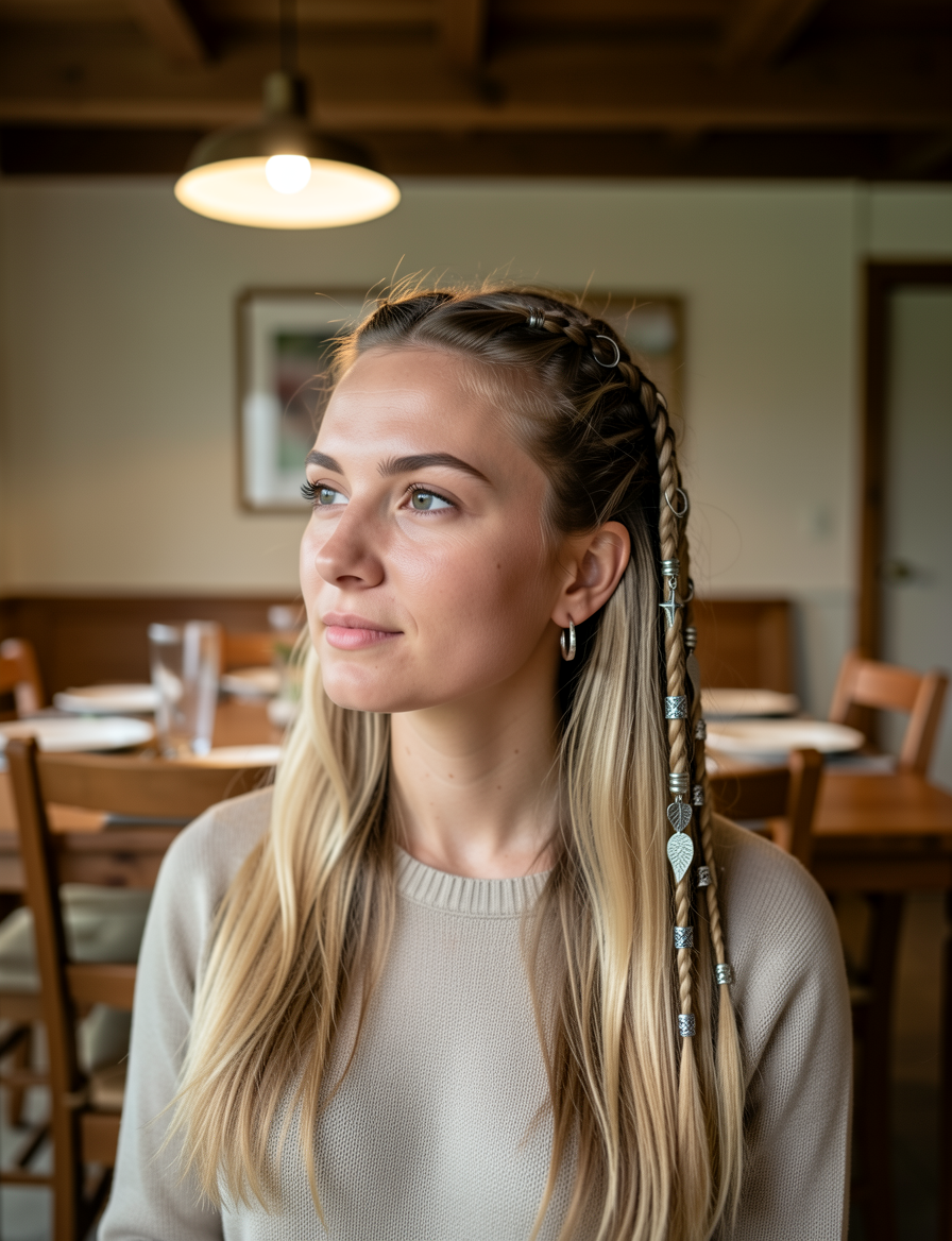 Des Tresses avec des Breloques Qui Racontent une Histoire