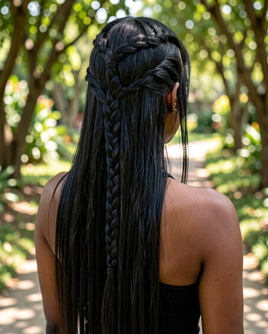 Tresse Latérale Épaisse Statement