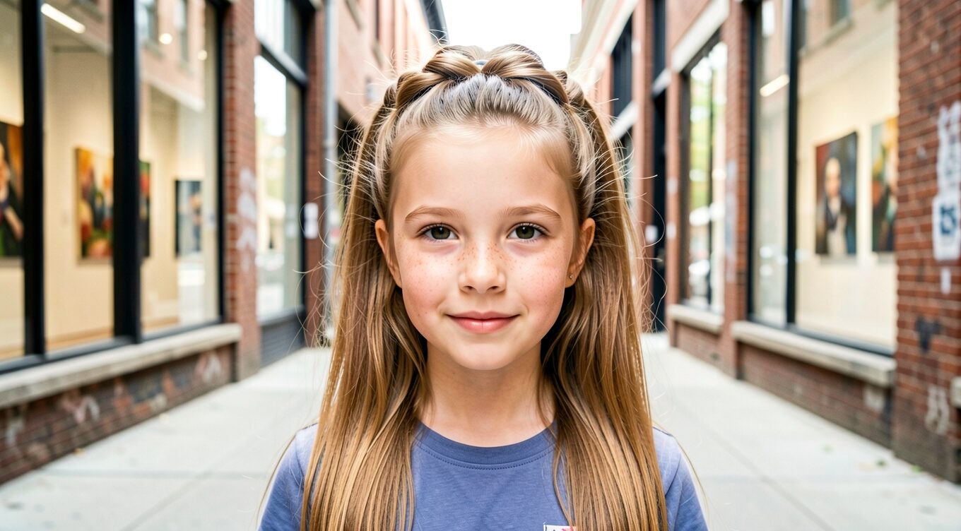 Chunky braid ponytail with tight sides, Viking-inspired