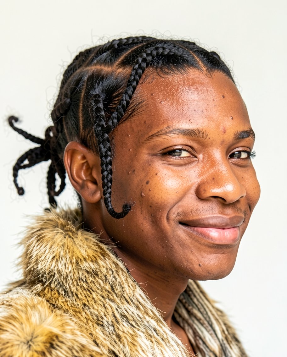 Tresses à Moitié Tirées en Arrière