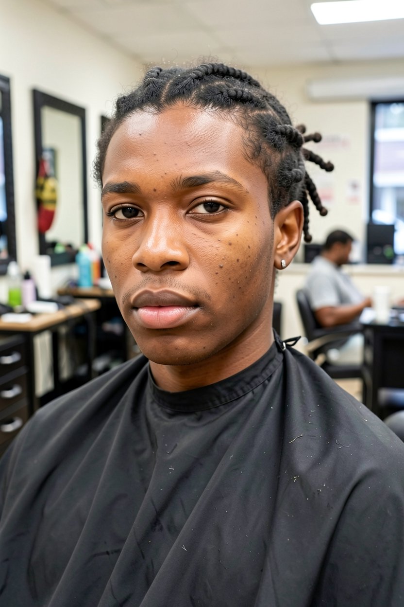 Tresses Lâches Tirées en Arrière