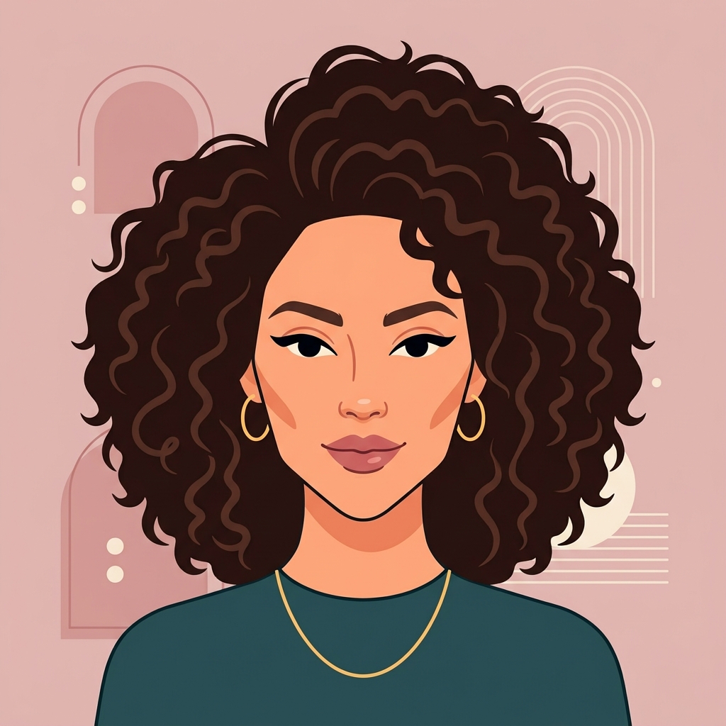 Illustration d'une femme au visage en diamant