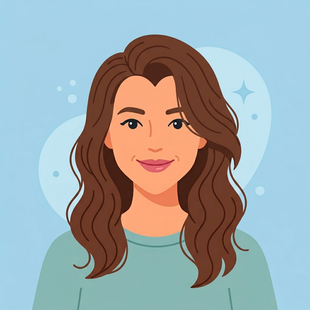 Illustration d'une femme au visage en coeur