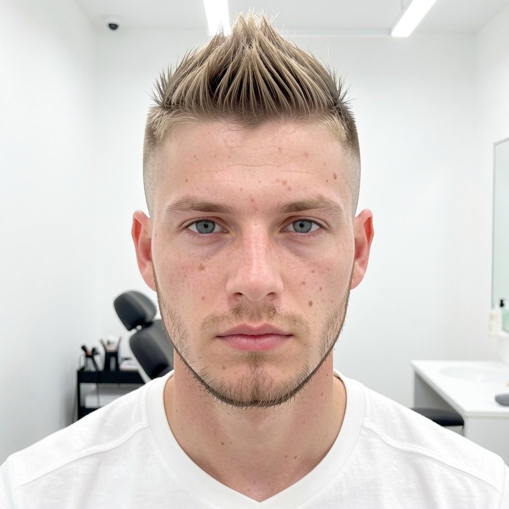 Burst Fade Faux Hawk