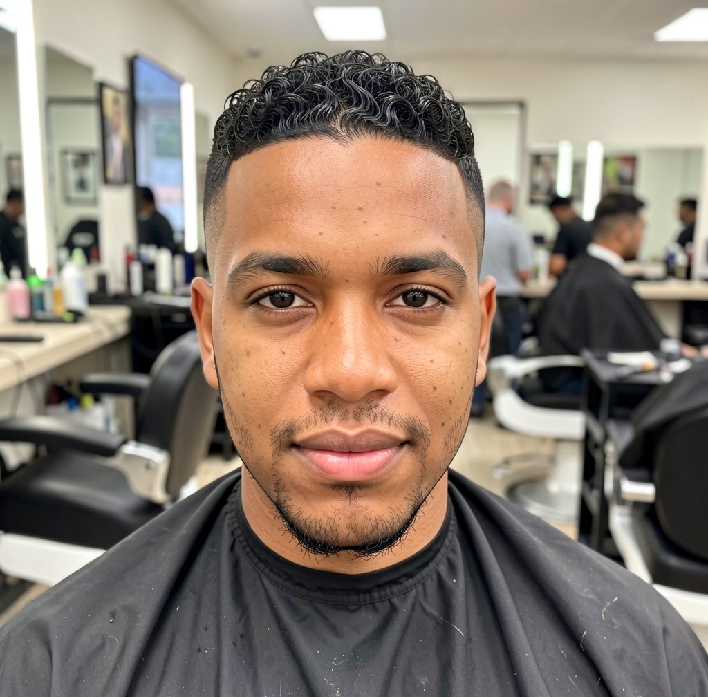 Faux Hawk con Burst Fade