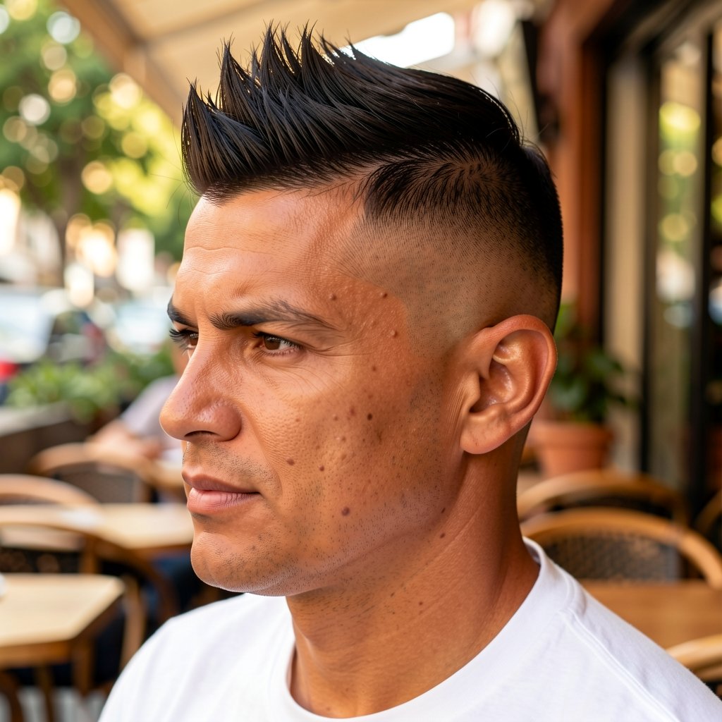 Side Sweep Faux Hawk