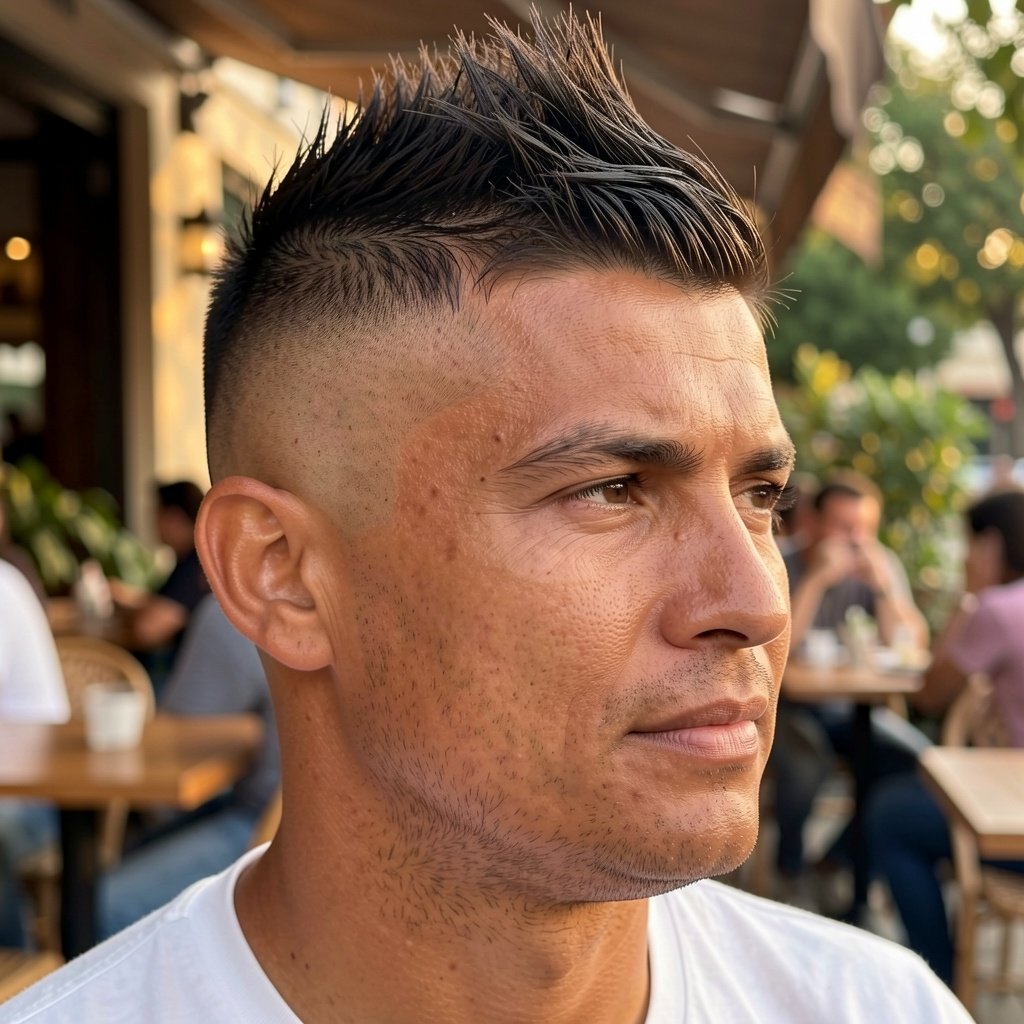 Side Sweep Faux Hawk