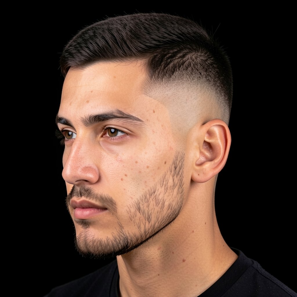 Subtle Faux Hawk Fade