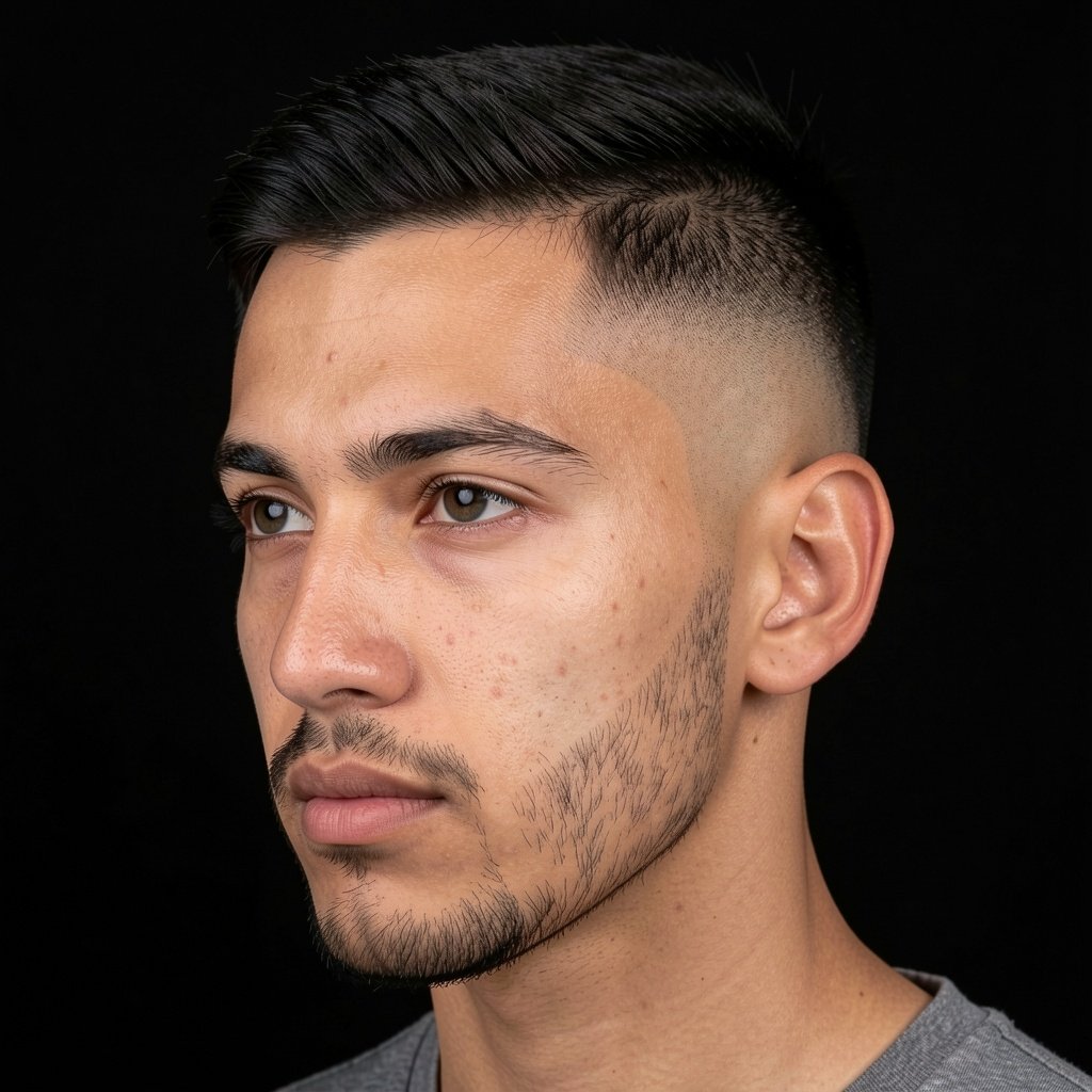 Subtle Faux Hawk Fade