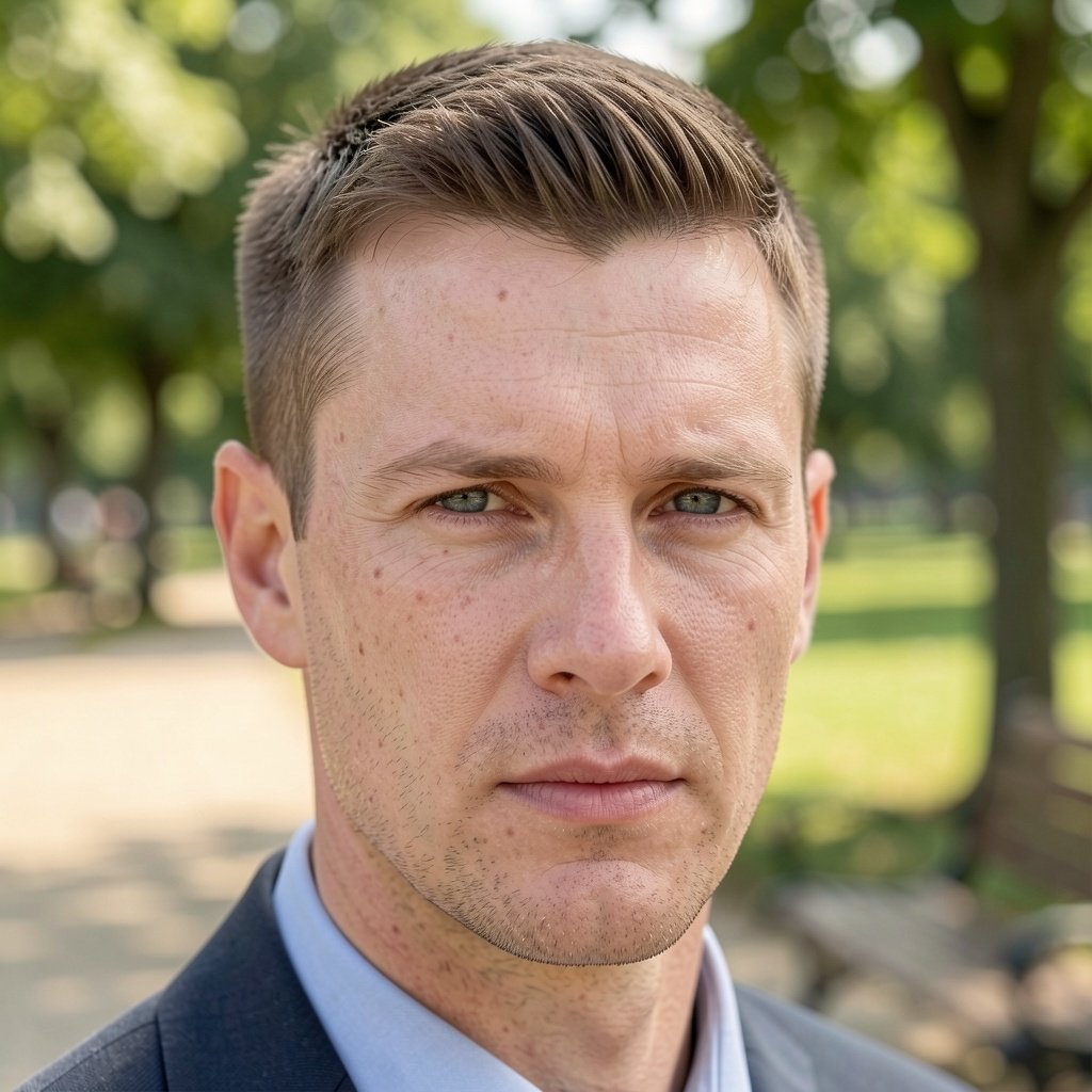 Faux Hawk Fade With Nape Design