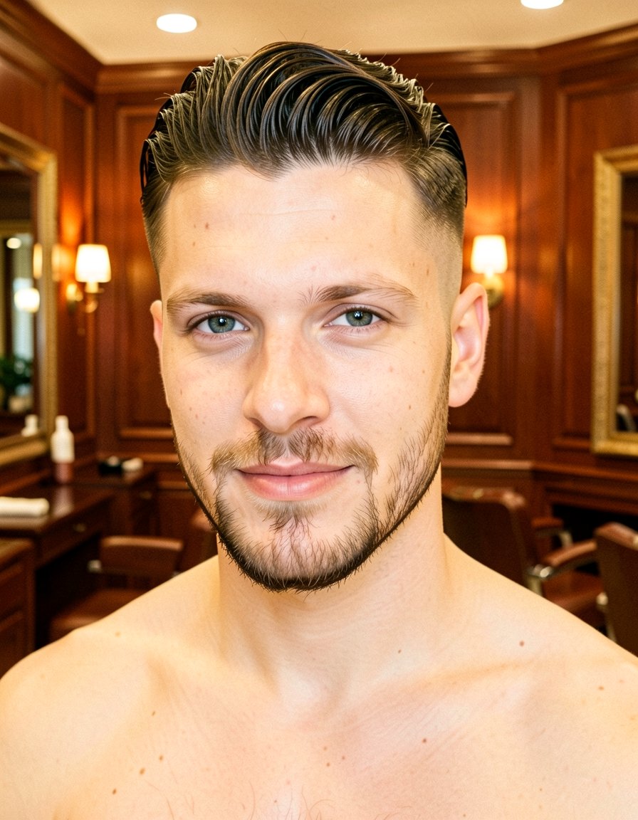 Textured Faux Hawk Fade