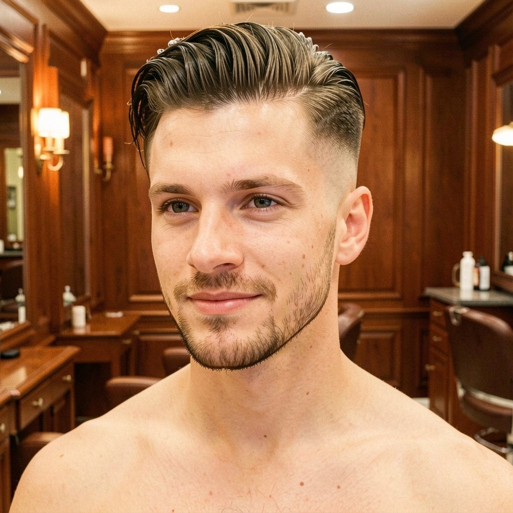 Dramatic Faux Hawk Fade