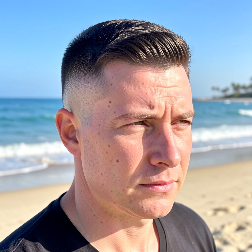 Faux Hawk Suavemente Cepillado